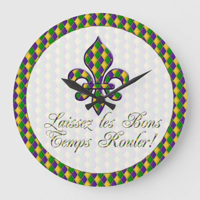 Laissez les Bons Temps Rouler! Relógio de Arras Ma (Frente)