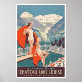 Lake Louise Art Canada Travel Poster Canadian