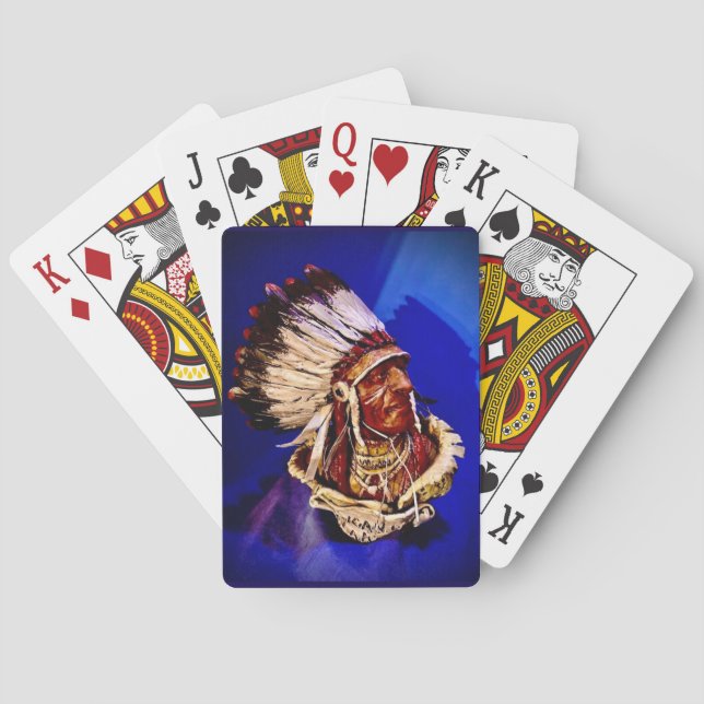"Lakota Chief" Cartas Clássicas de Baralho (Verso)