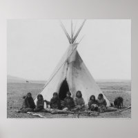 Lakota Indian Tipi Impressão