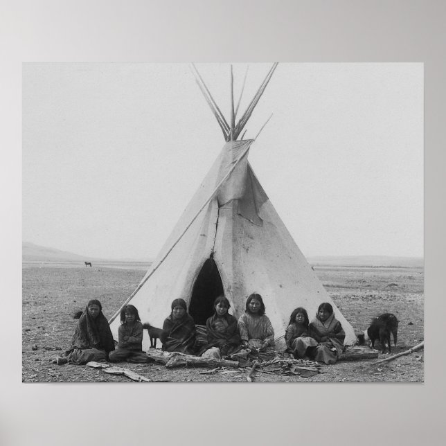 Lakota Indian Tipi Impressão (Frente)