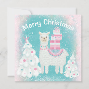 Lama Bonito com presentes de Natal