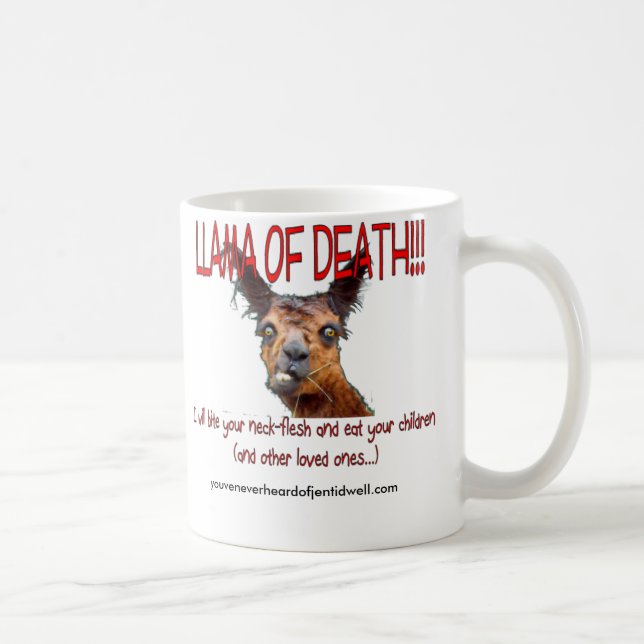 Lama da morte! Caneca (Direita)