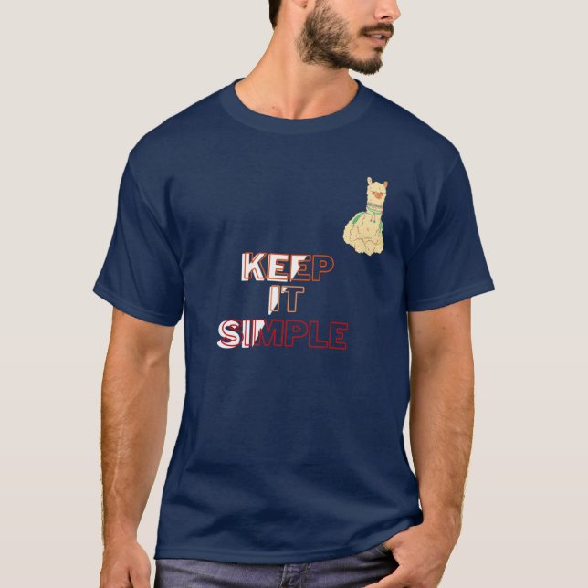 Lama de camiseta mantém simples (Frente)