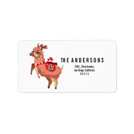 lama na etiqueta de Natal