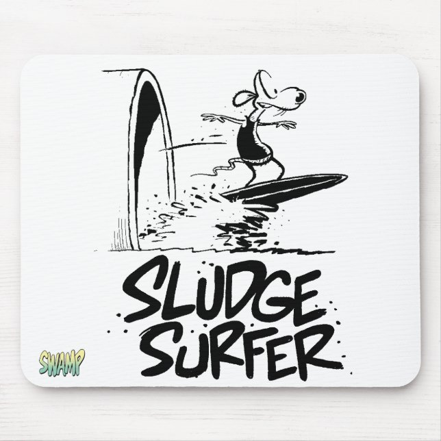 Lama que surfa para sempre Mousepad (Frente)