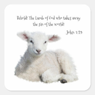 Lamb do adesivo de Deus