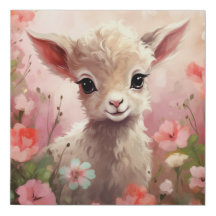 Lamb Nursery Wall Art