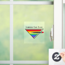 Lambda Car Club Logo adesivo para janela