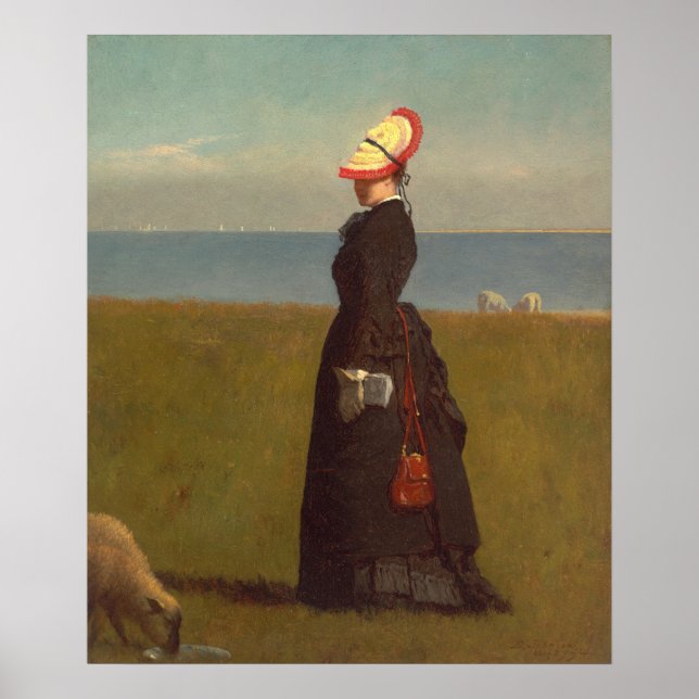 Lambs, Nantucket - Eastman Johnson Fine Art Poster (Frente)