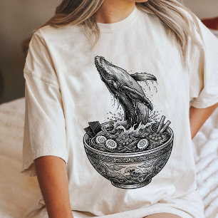 Lamen de Baleia Comida Japonesa Arte Ukiyo-E