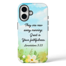 Lamentações 3:23 Primavera amarelo-cristão