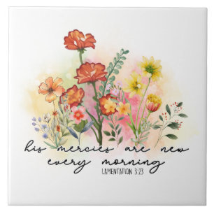 Lamentações 3:23 Seus Compaixões Novamente Todas A