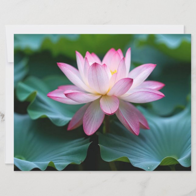 Lámina de papel ,Serenidad Floral (Frente)