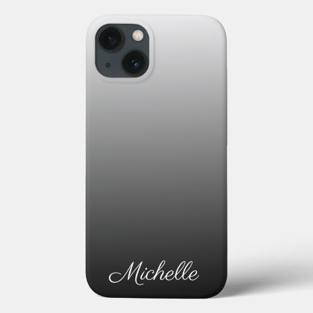 Lâminas negras de gradiente personalizado ombre da (Verso)