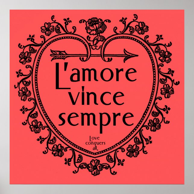 L'amore Vince Sempre - Poster do amor (Frente)