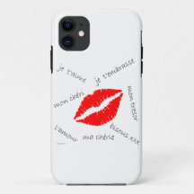 L'amour French Kiss capas de iphone