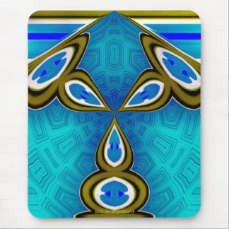 Lâmpada azul Mousepad do coelho