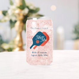 Lâmpada de festa de casamento de picleball em vidr