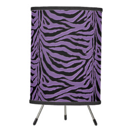Lâmpada de Impressão de Animais de Zebra Roxa