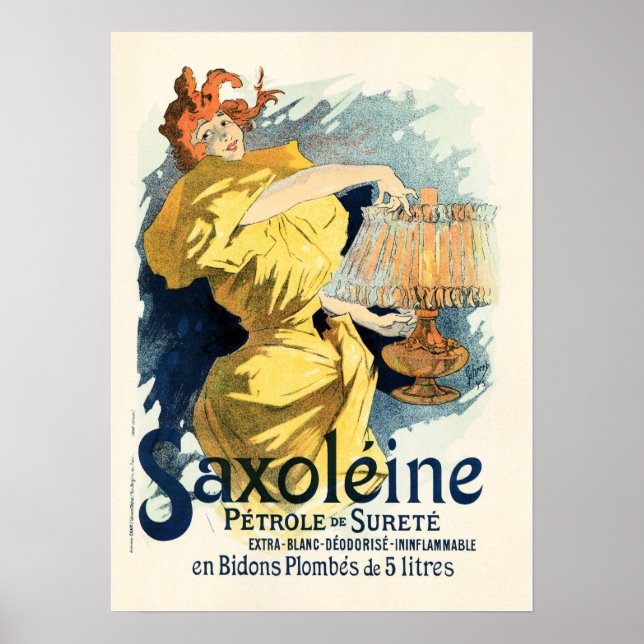 LÂMPADA DE ÓLEO DA SAXOLEINA Anúncio de Poster fra (Frente)