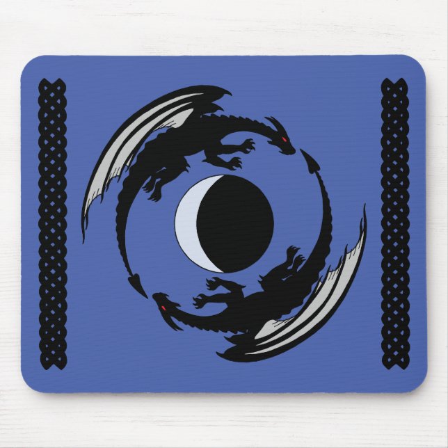 Lâmpada Dragões Fantasia Design Mouse Pad (Frente)