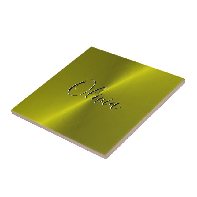 Lâmpada fina amarela (Lateral)