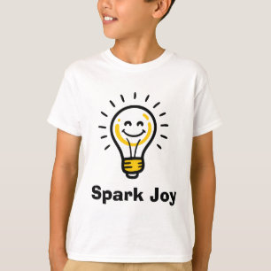 Lâmpada Gráfica de Alegria Camiseta Vibrações Posi