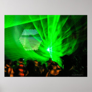 Lâmpada laser Poster externo