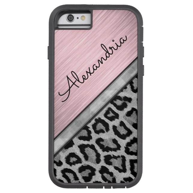 Lâmpada Rosa Iluminando Impressão Leopardo (Verso)