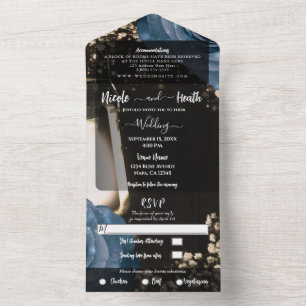 Lâmpada Rústica & Rosas Azuis Empoeiradas Casament