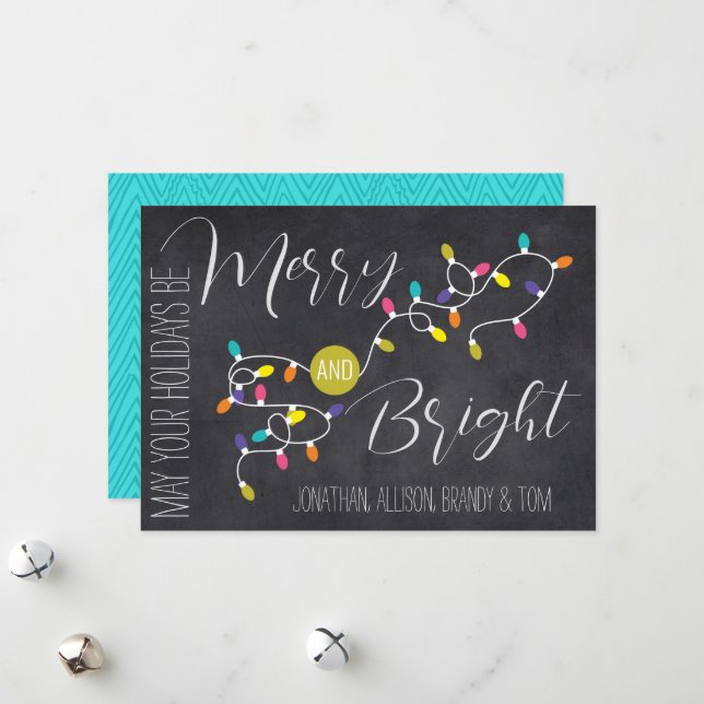 Lâmpadas Vintage Lâmpadas Feliz e Cartão de Natal  (Frente/Verso In Situ)