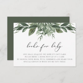 LANA Modern Boho Greenery Books para Cartão de Beb