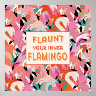 Lança seu Poster Inner Flamingo - Laranja