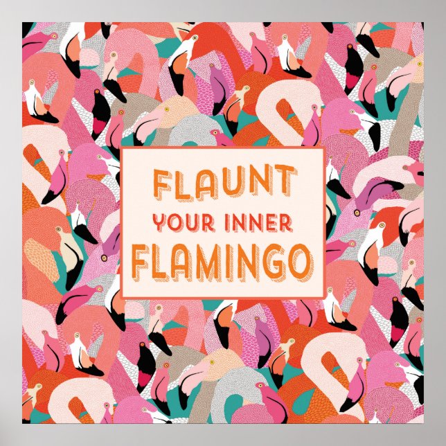 Lança seu Poster Inner Flamingo - Laranja (Frente)