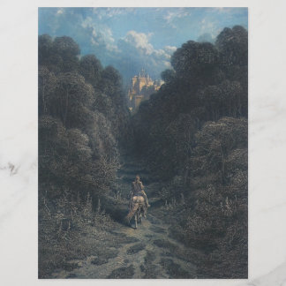 Lancelot Aproximando-se do Castelo do Papel Astola