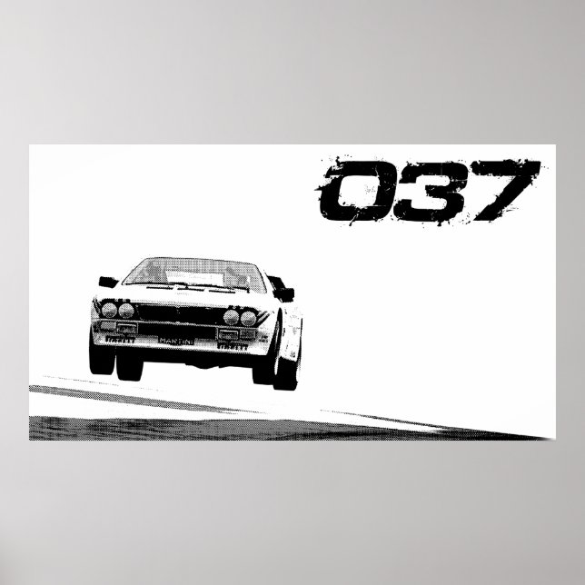 Lancia 037 Poster (Frente)