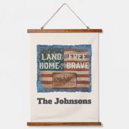 Land of Free - Personalized Hanging Wall Tapestry