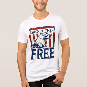 Land of the Free - Vintage USA Eagle Graphic