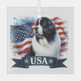Landseer Newf Patriotic