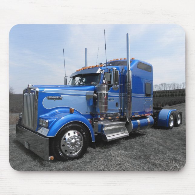 Lanita Kenworth azul Mousepad (Frente)