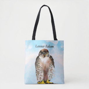 Lanner Falcon Watercolor Bolsa