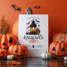 Lanterna do Halloween Baths & Spider Convite de fe