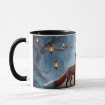 Lanterna Fox Mug - Xícara de Café Mágico