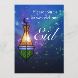 Lanterna Oriental Mágica - Convite de festas Eid