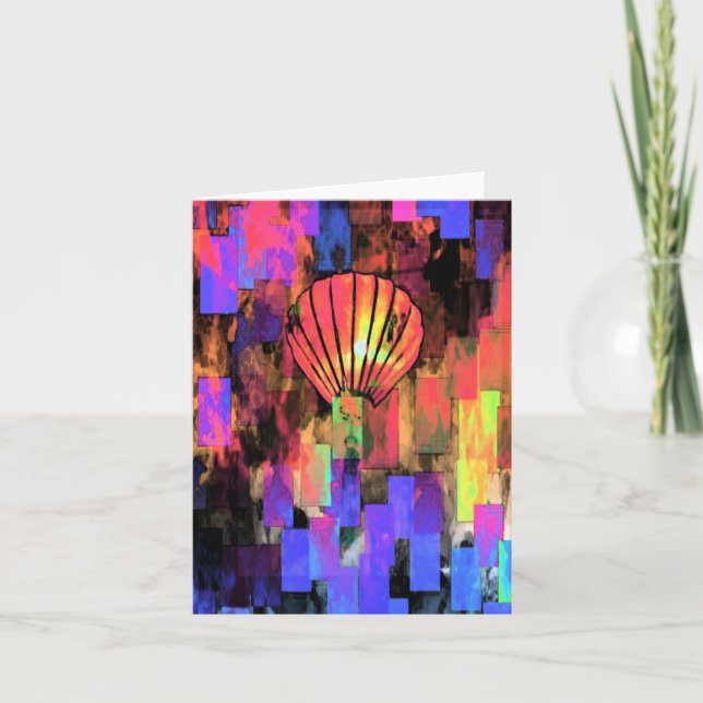 Lanterna Vietnamita Cartões de agradecimentos dobr (Frente)