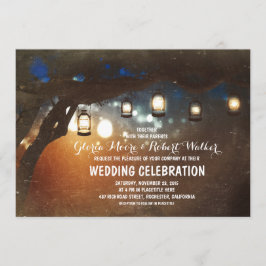 lanternas de lanternas de jardim rústico convites