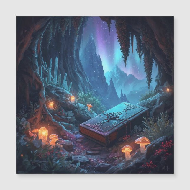 Lanterns, Mushrooms, and a Book (Frente)