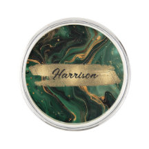 Monograma Dourado Verde Preto Escuro Personalizado