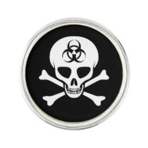 Pino do Lapão Crânio de Risco Biológico B&W